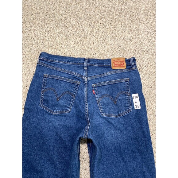 18W Levi's High-Rise Wedgie Straight Crop Button Fly - Picture 4 of 9